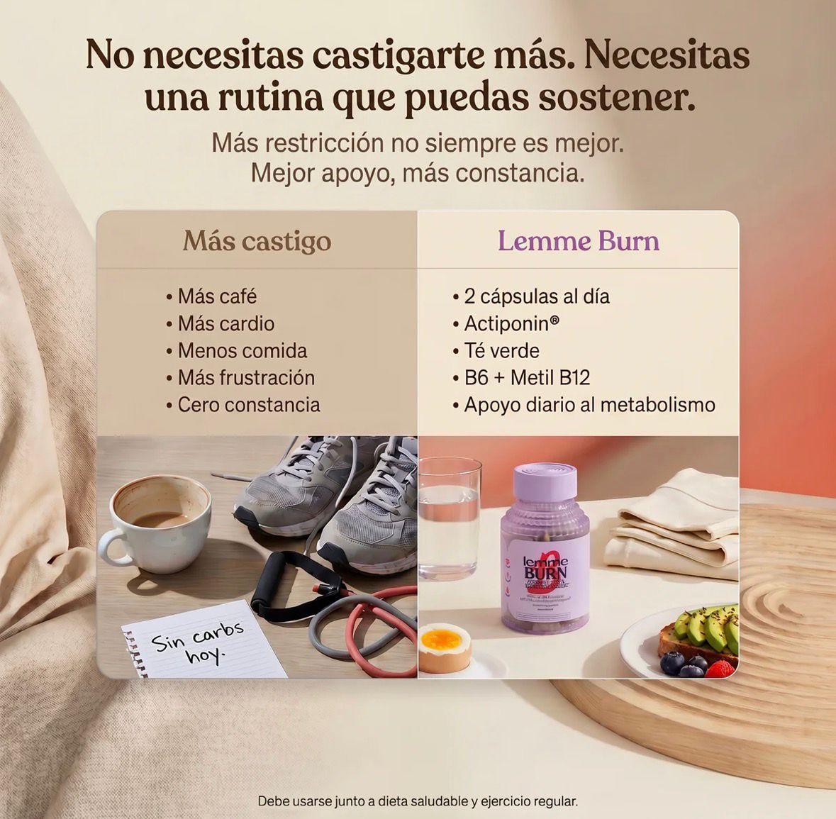 Lemme Burn-Activa tu metabolismo. Afina tu cintura.