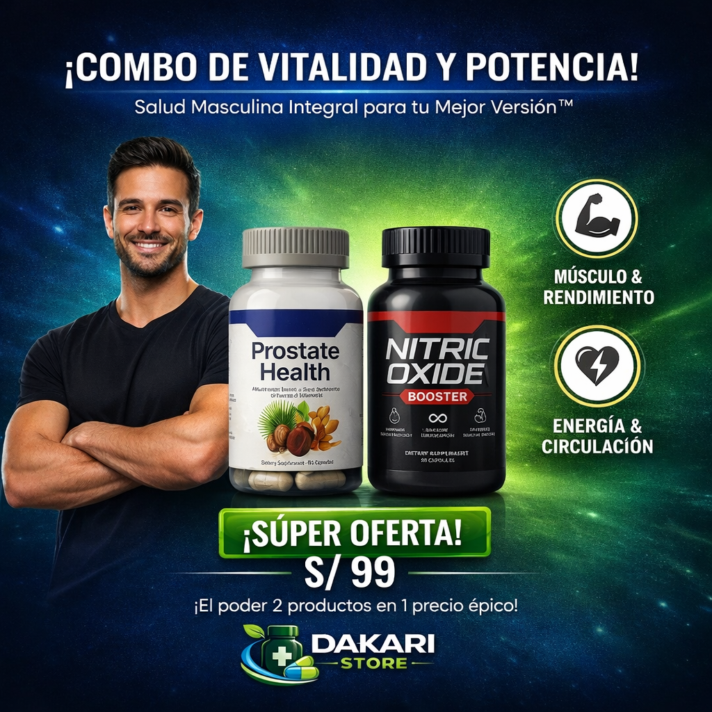 Combo Prostate Health Nitric Oxide (Potenciador masculino) cop
