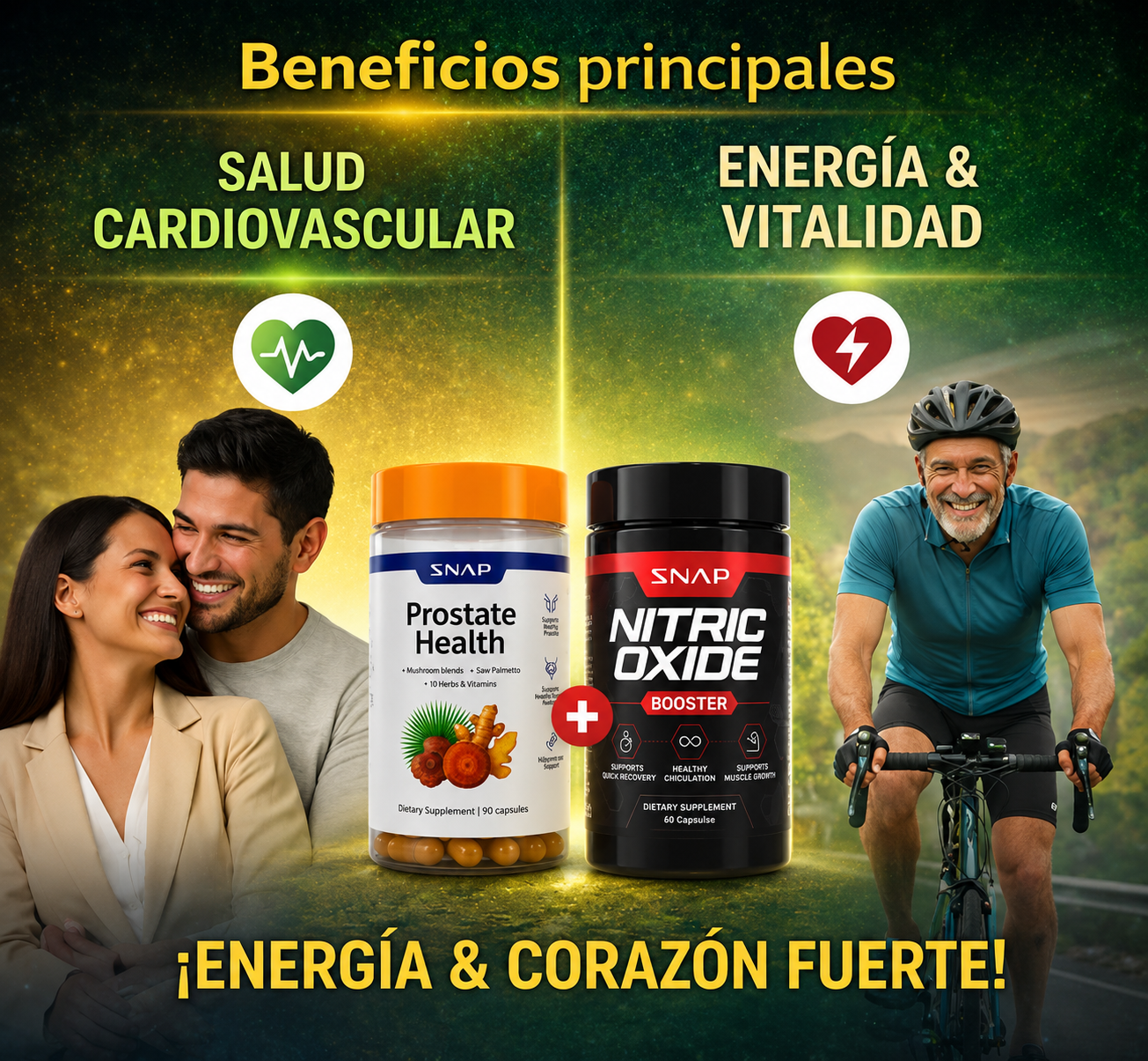 Energía y vitalidad masculina +40 | Oferta 2x1 HOY!