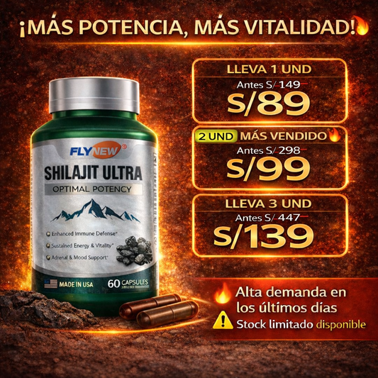 Shilajit Ultra – Energía y Bienestar Masculino Natural